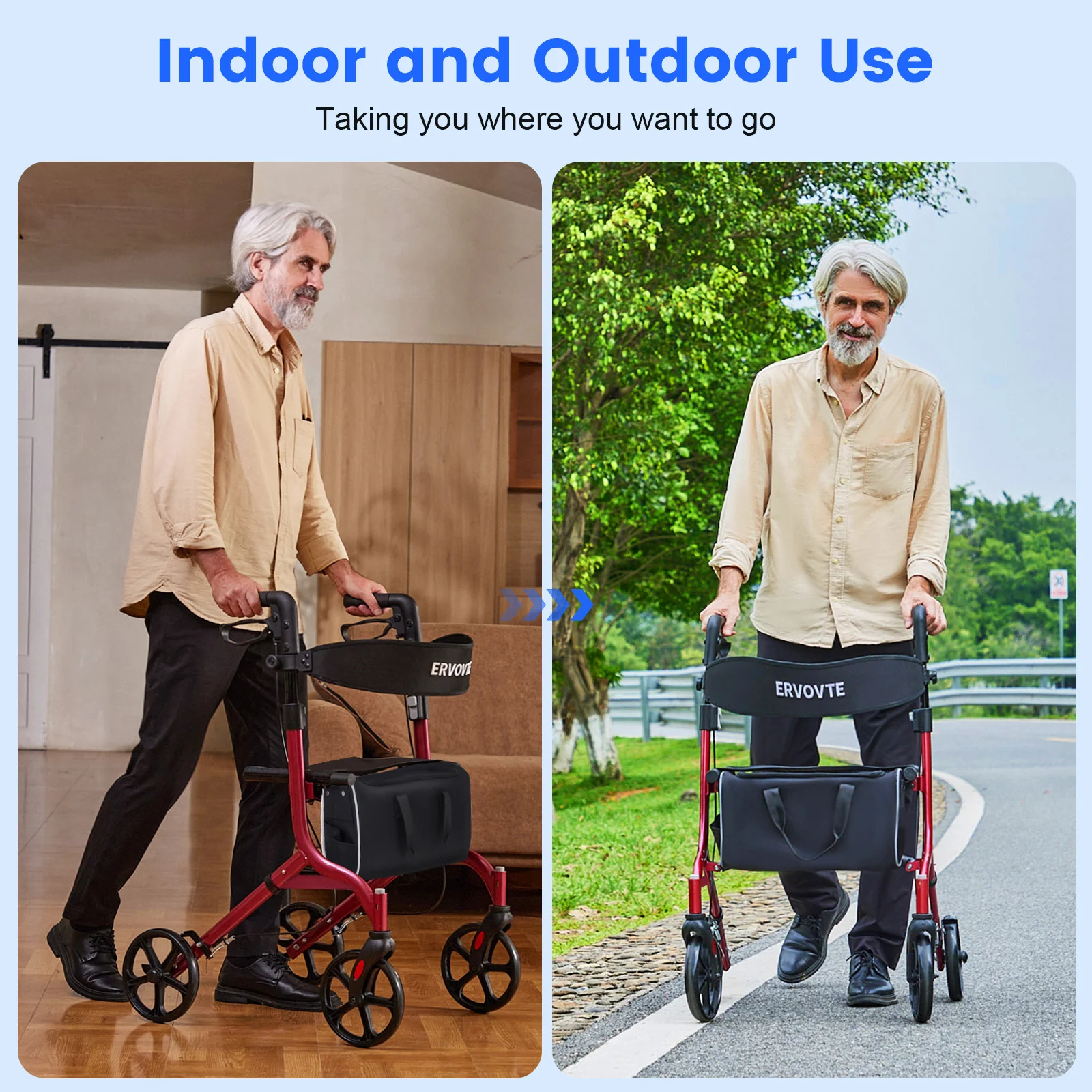 Rollator Walker Amazon Listing Design ecommerce product visual