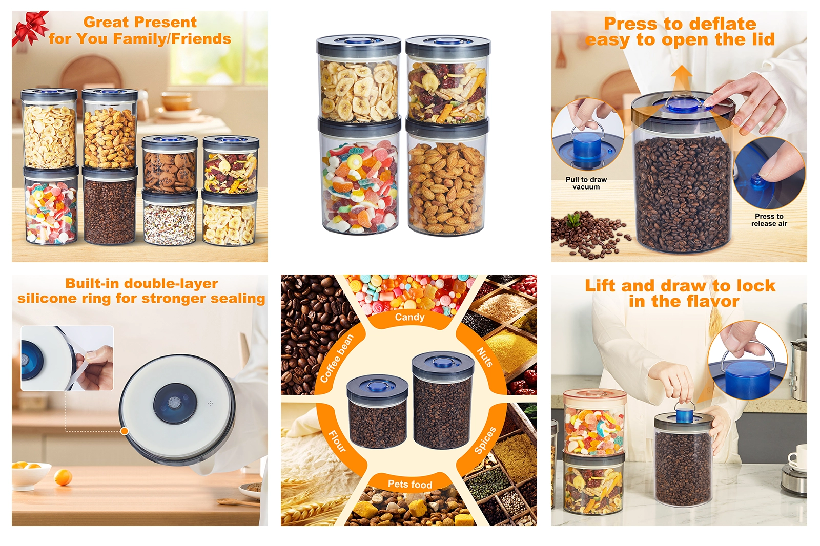Vacuum Storage Container Amazon Listing Design ecommerce product visual