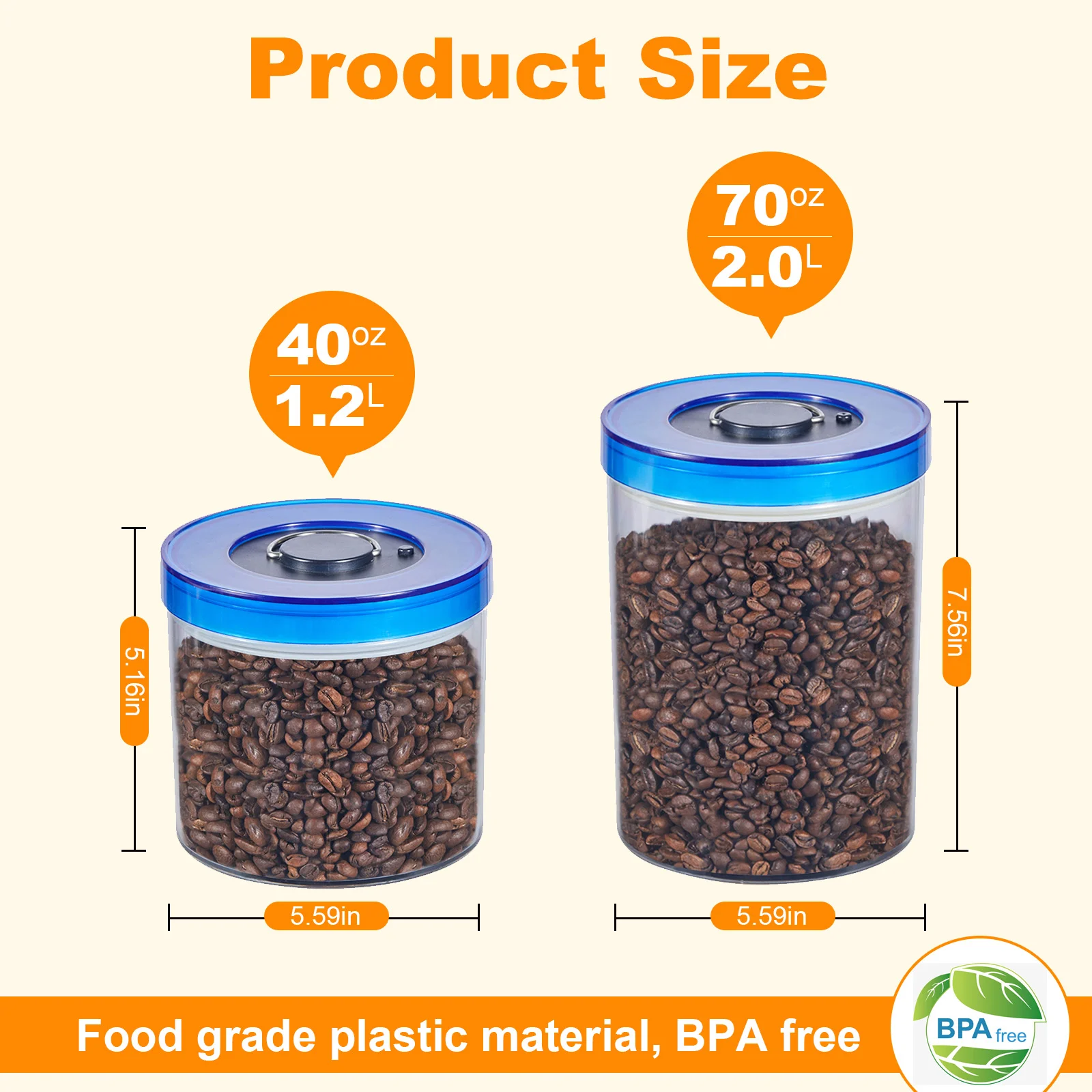 Vacuum Storage Container Amazon Listing Design ecommerce product visual
