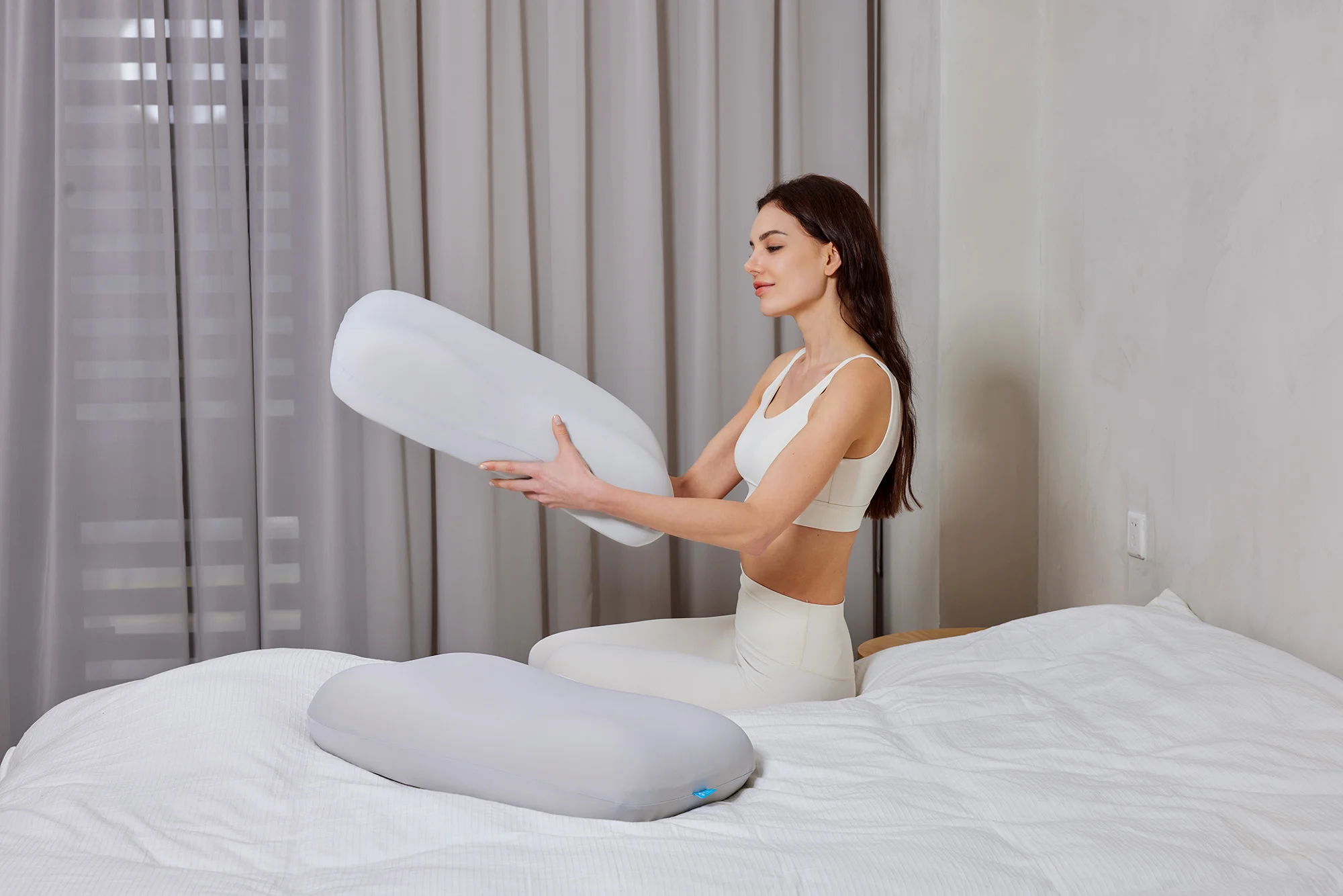 Ergonomic Pillow Lifestyle Photography ecommerce product visual