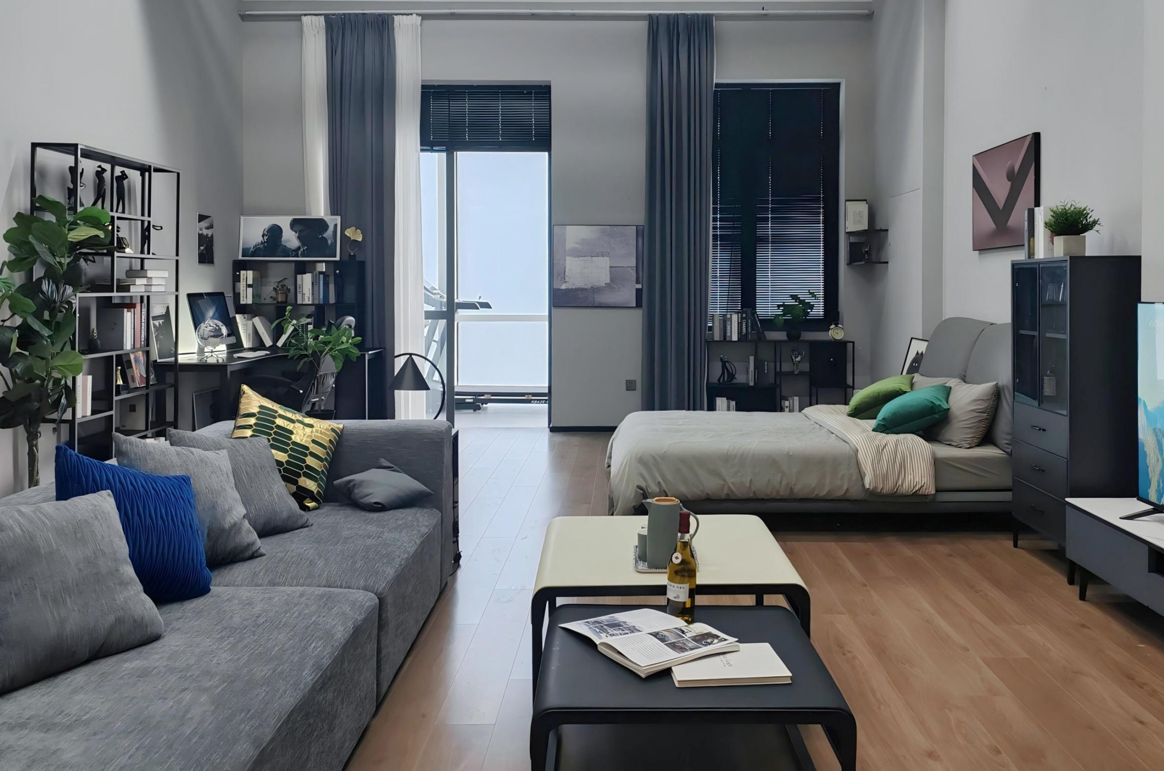 Tiancang Dark Minimal Studio Apartment studio scene reference
