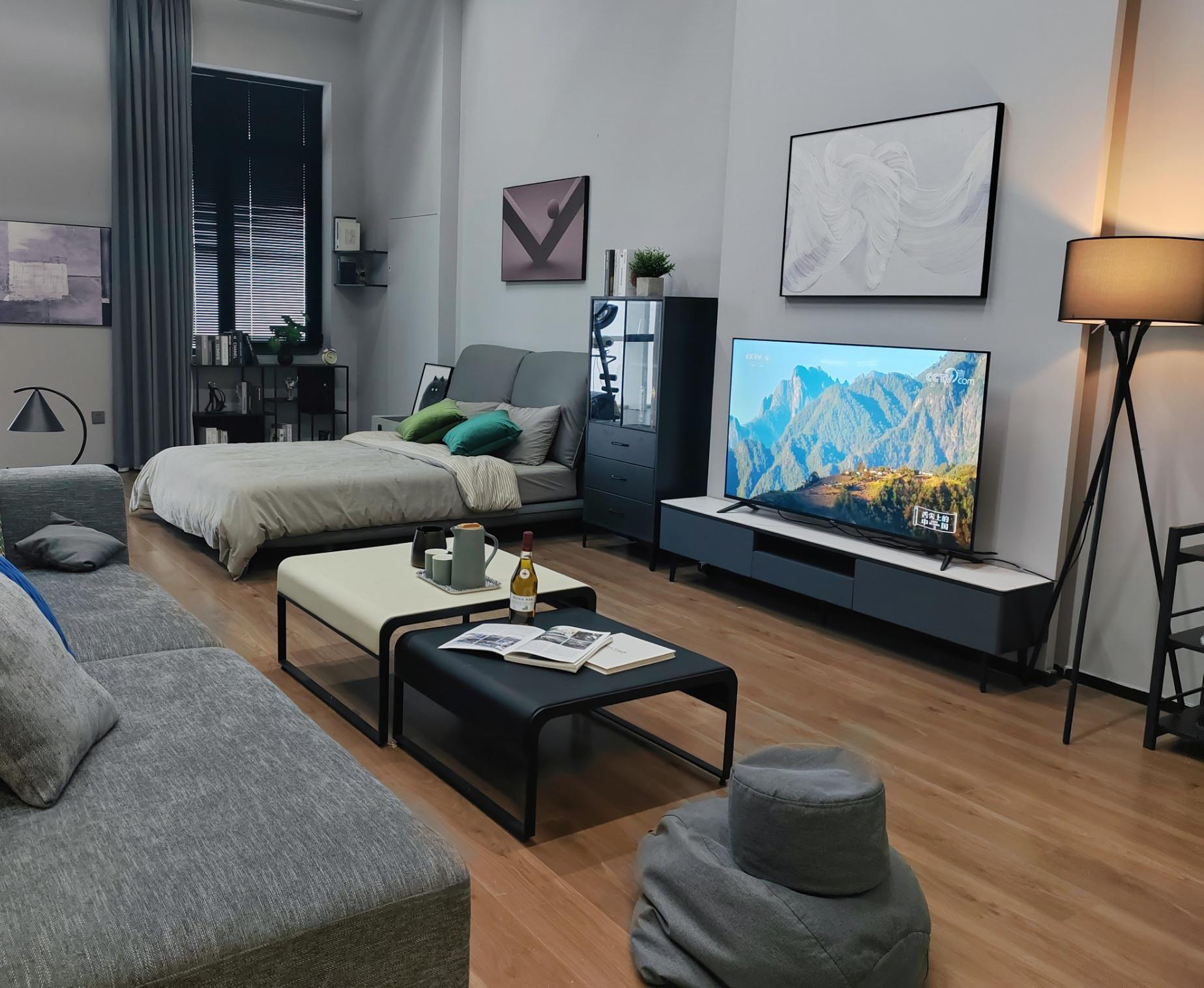 Tiancang Dark Minimal Studio Apartment studio scene reference