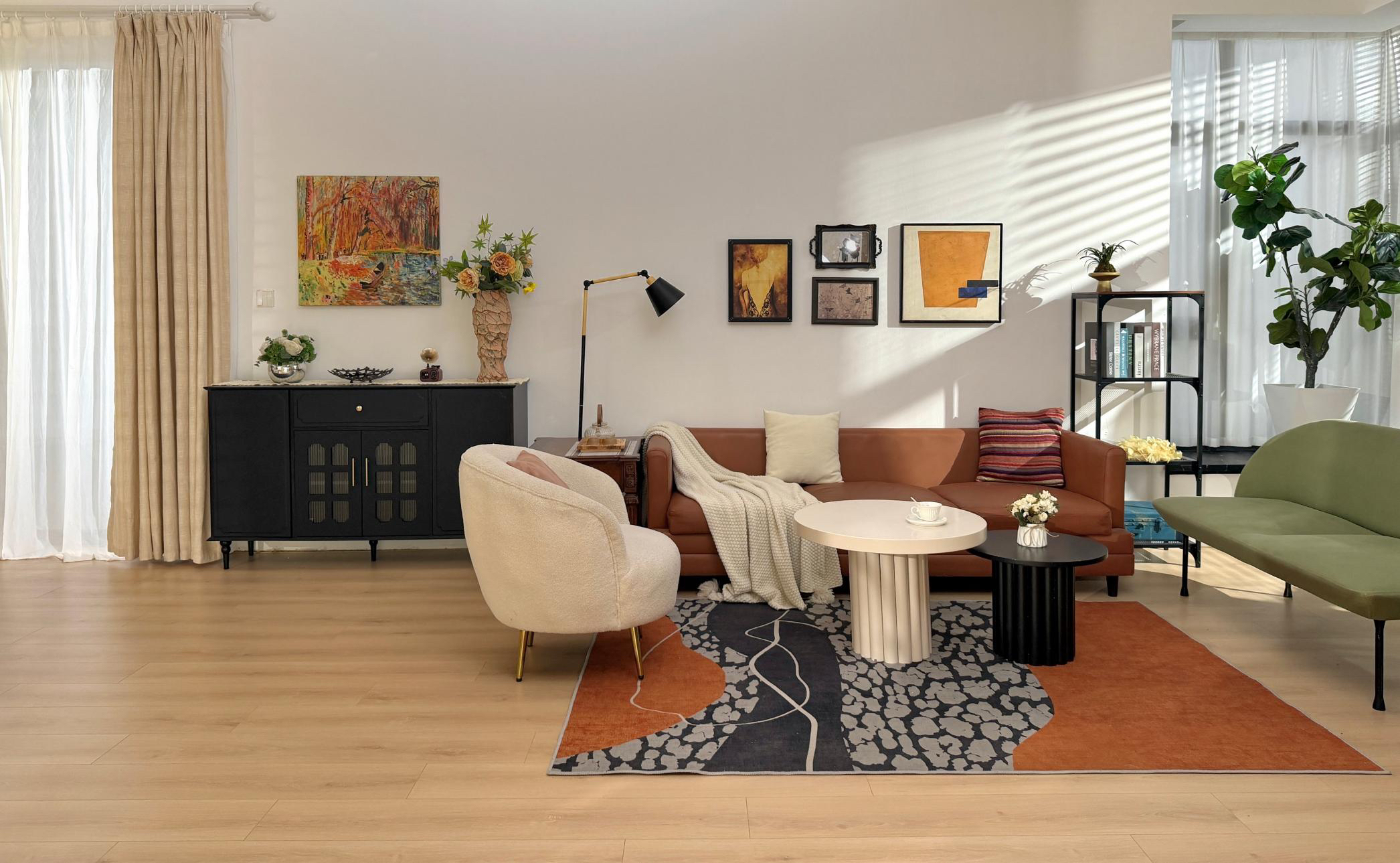 Tiancang Mid Century Open Plan Home studio scene reference