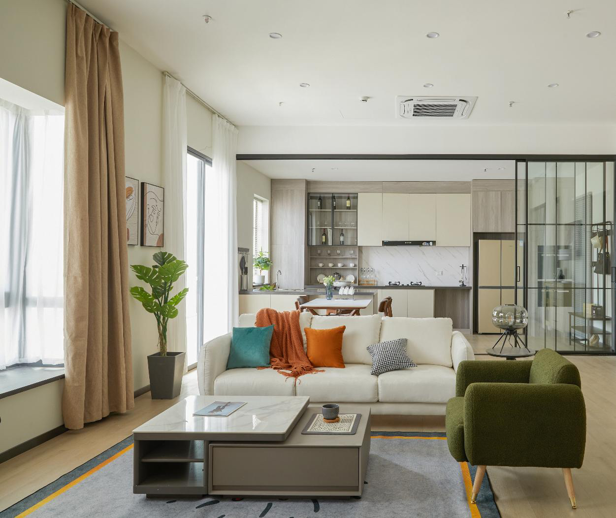 Tiancang Stylish Family Home studio scene reference