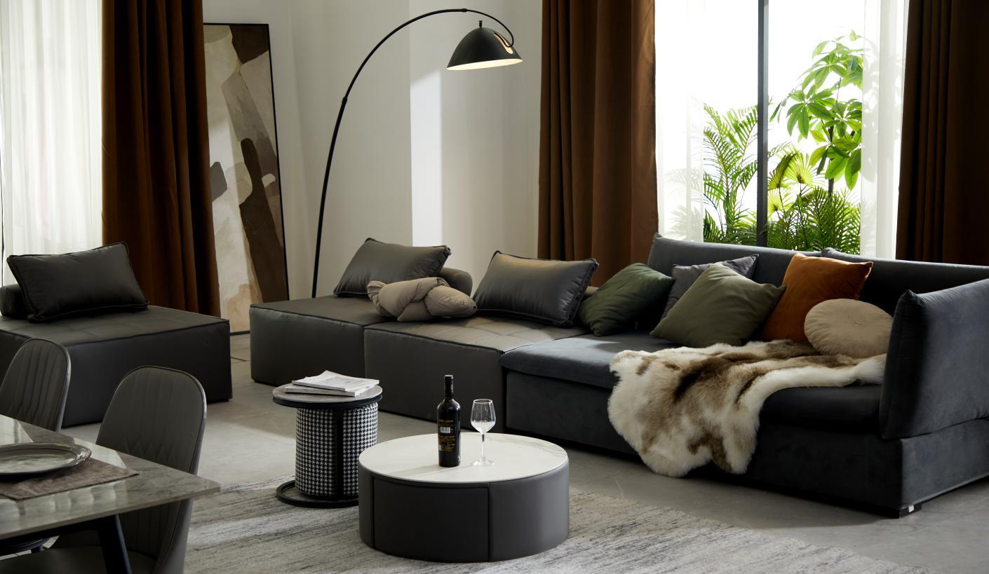 Youpai Nordic Grey Kitchen Living studio scene reference