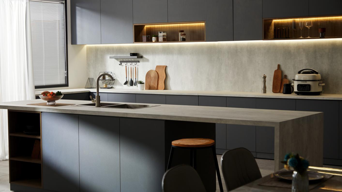 Youpai Nordic Grey Kitchen Living studio scene reference