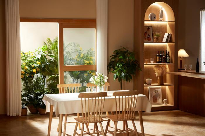 Youpai Warm Wood Natural Home studio scene reference