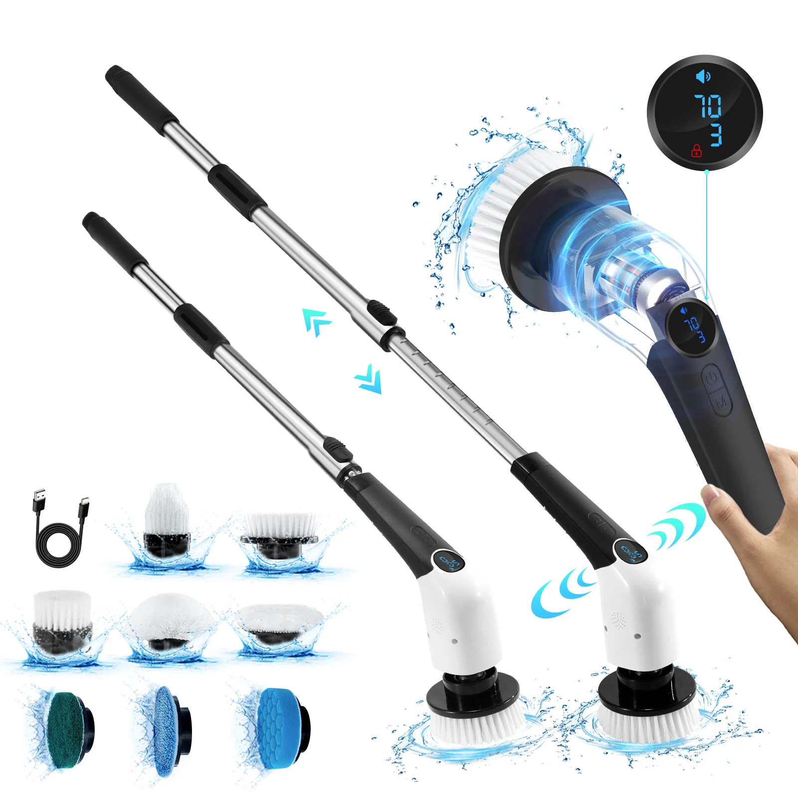 Electric Spin Scrubber – Amazon Visual Content System ecommerce product visual