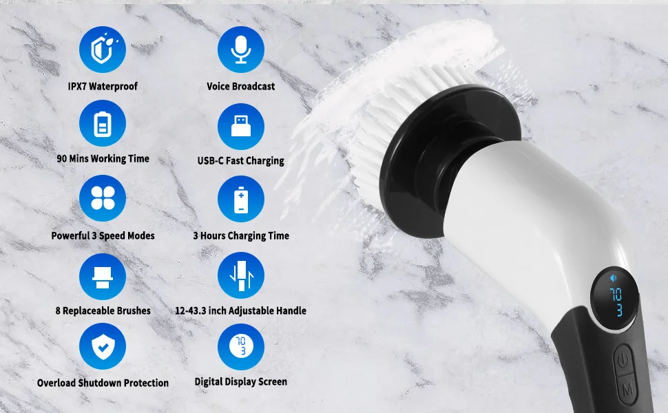 Electric Spin Scrubber – Amazon Visual Content System ecommerce product visual