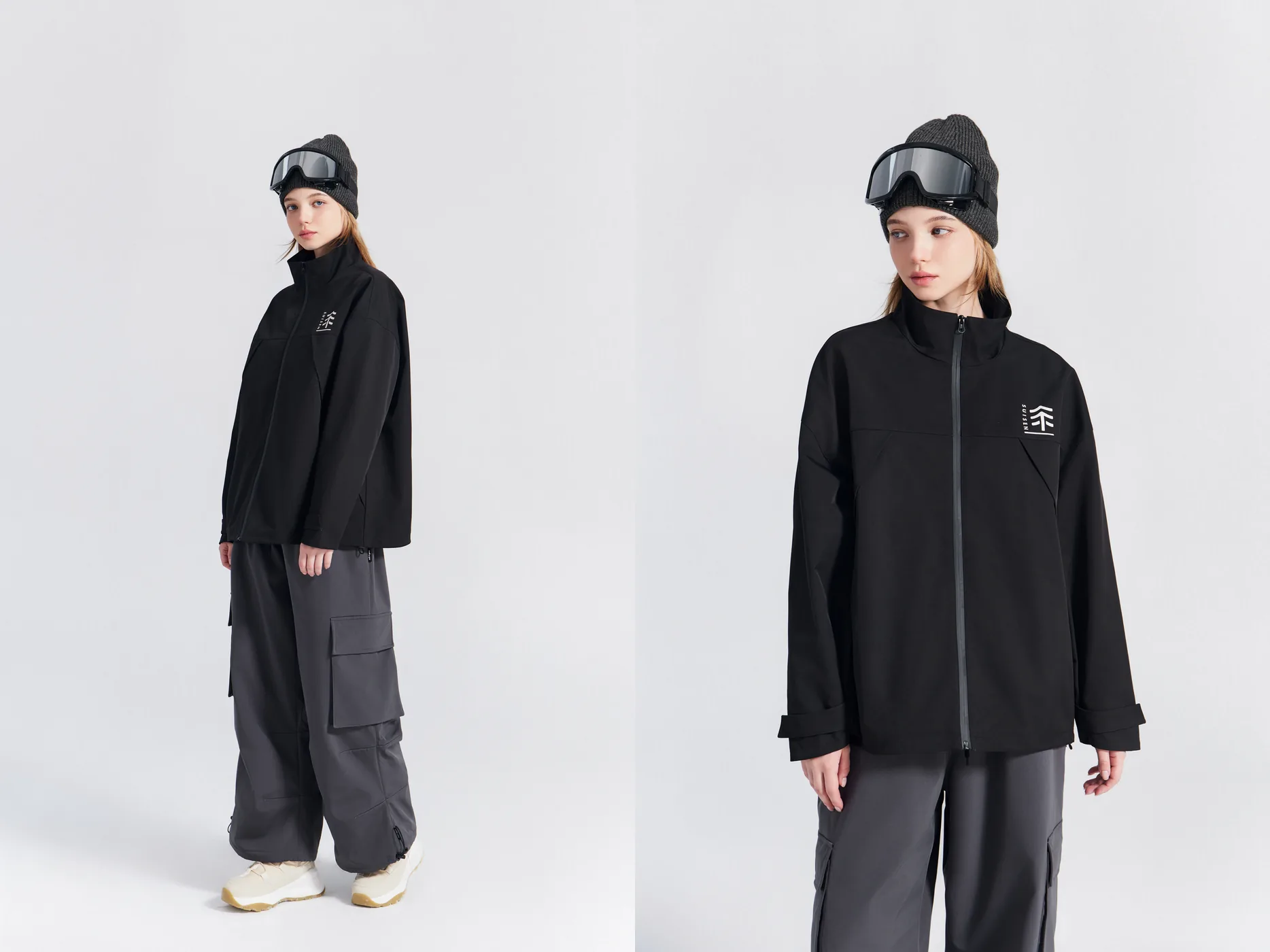 Black Ski Jacket Product Photography commercial photography example