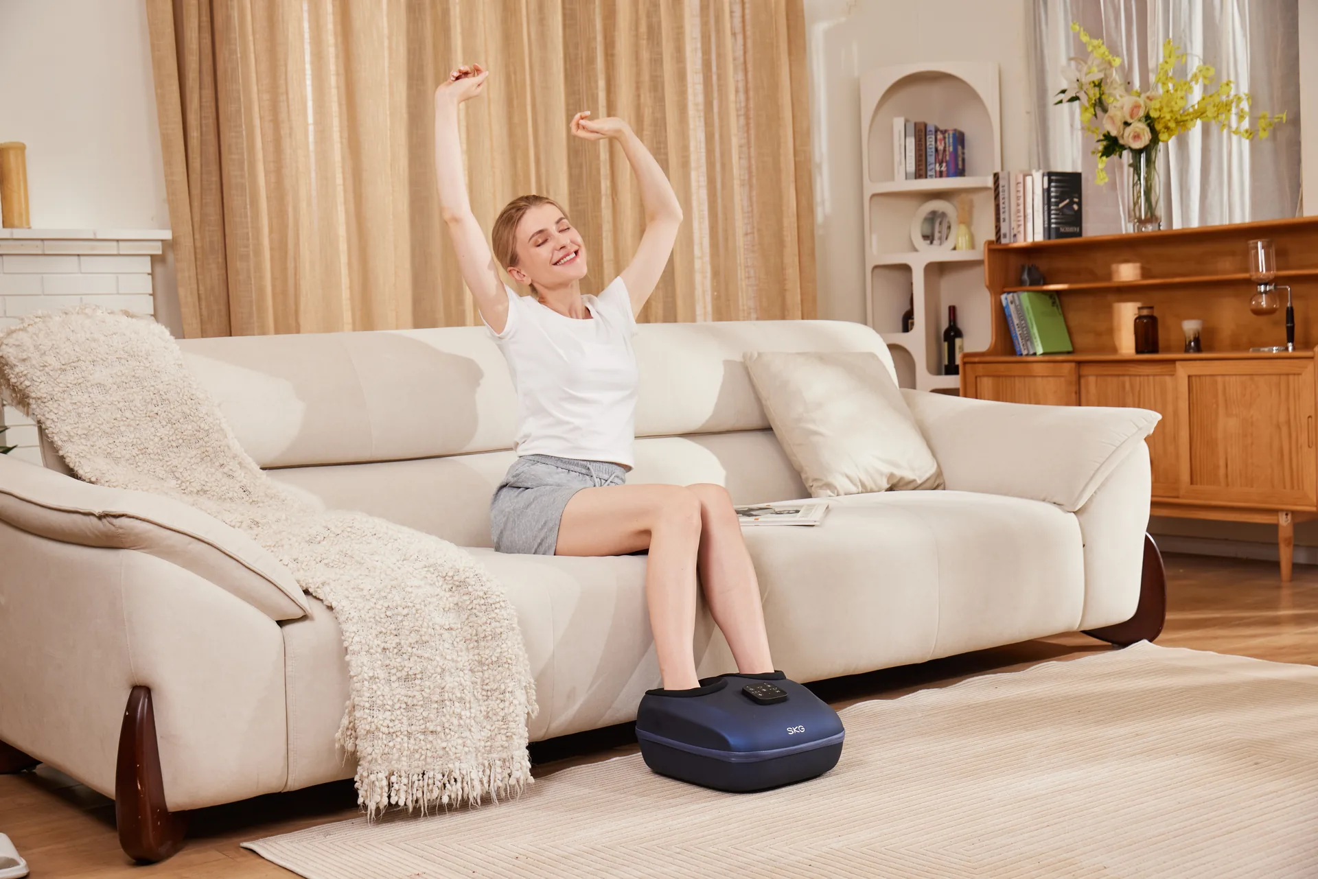 Foot Massager Lifestyle Photography commercial photography example