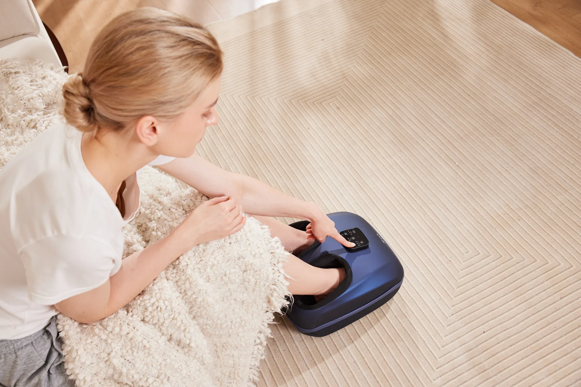 Foot Massager Lifestyle Photography commercial photography example